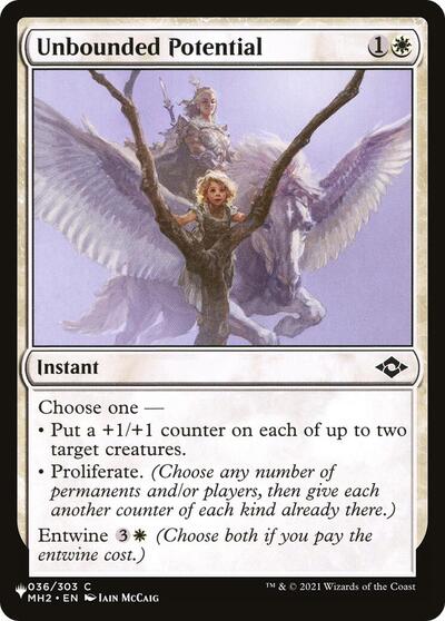 Unbounded Potential (The List) from LIST #MH2-36, Magic: The Gathering card