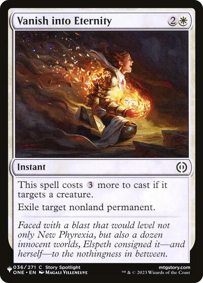 Vanish into Eternity (The List) from PLST #ONE-36, Magic: The Gathering card