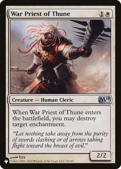 War Priest of Thune (The List) from LIST #M11-38, Magic: The Gathering card