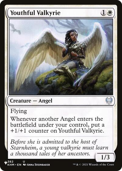 Youthful Valkyrie (The List) from PLST #KHM-382, Magic: The Gathering card