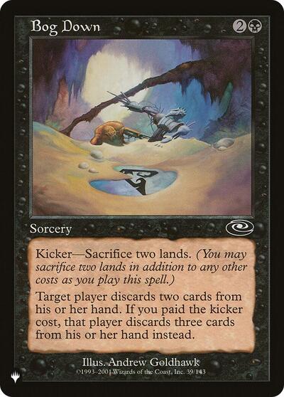 Bog Down (The List) from PLST #PLS-39, Magic: The Gathering card