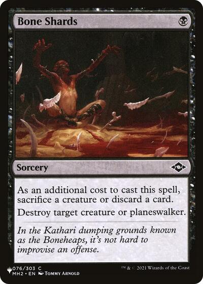 Bone Shards (The List) from LIST #MH2-76, Magic: The Gathering card