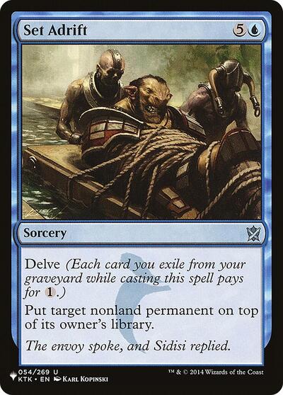 Set Adrift (The List) from PLST #KTK-54, Magic: The Gathering card
