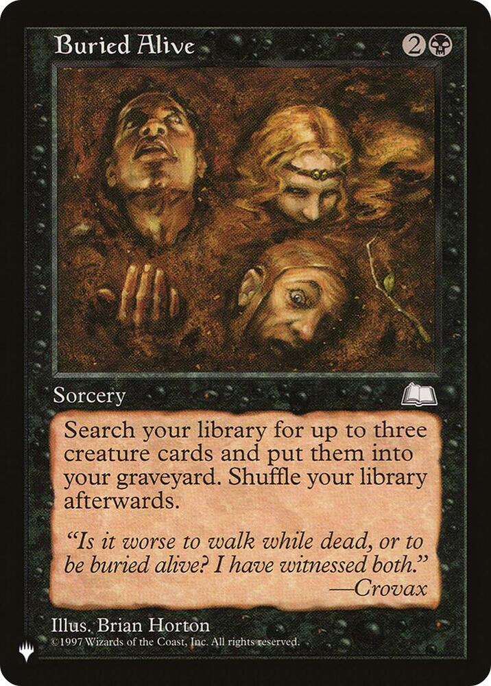 Buried Alive - The List Reprints - Magic: The Gathering