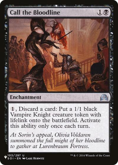 Call the Bloodline (The List) from LIST #SOI-103, Magic: The Gathering card