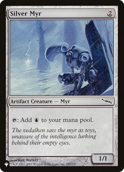 Silver Myr (The List) from PLST #MRD-241, Magic: The Gathering card