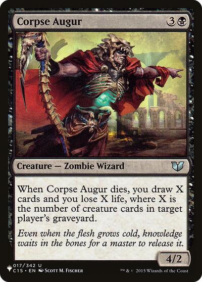 Corpse Augur (The List) from LIST #C15-17, Magic: The Gathering card