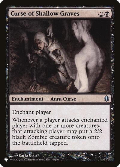 Curse of Shallow Graves (The List) from LIST #C13-71, Magic: The Gathering card