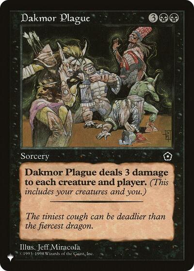 Dakmor Plague (The List) from LIST #P02-69, Magic: The Gathering card