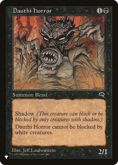 Dauthi Horror (The List) from LIST #TMP-122, Magic: The Gathering card