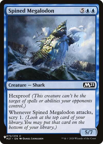 Spined Megalodon (The List) from LIST #M21-72, Magic: The Gathering card