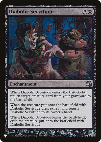 Diabolic Servitude (The List) from LIST #PD3-22, Magic: The Gathering card