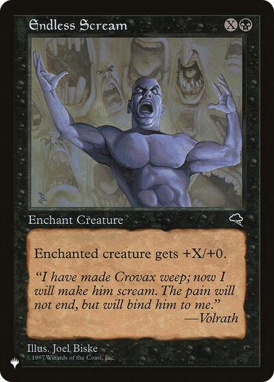 Endless Scream (The List) from PLST #TMP-132, Magic: The Gathering card