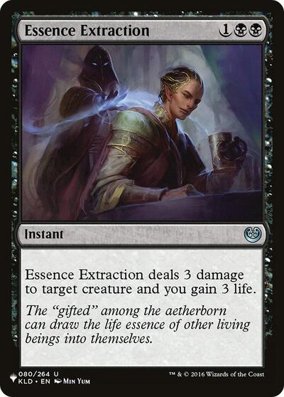 Essence Extraction (The List) from PLST #KLD-80, Magic: The Gathering card