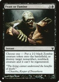 Feast or Famine (The List Reprints)