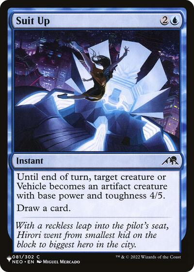 Suit Up (The List) from PLST #NEO-81, Magic: The Gathering card
