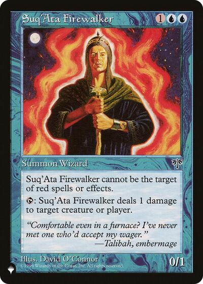 Suq'Ata Firewalker (The List) from PLST #MIR-94, Magic: The Gathering card