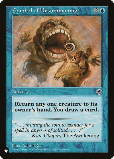 Symbol of Unsummoning (The List) from PLST #POR-70, Magic: The Gathering card