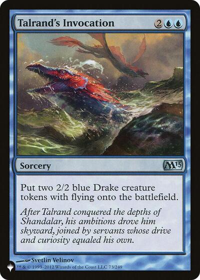 Talrand's Invocation (The List) from PLST #M13-73, Magic: The Gathering card