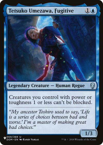 Tetsuko Umezawa, Fugitive (The List, from DOM) from PLST #DOM-69, Magic: The Gathering card