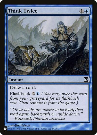 Think Twice (The List) from LIST #TSP-86, Magic: The Gathering card