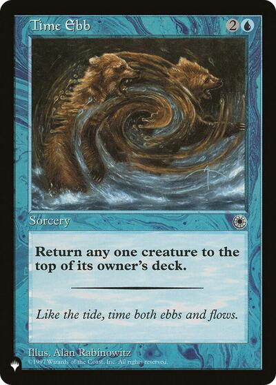 Time Ebb (The List) from PLST #POR-75, Magic: The Gathering card
