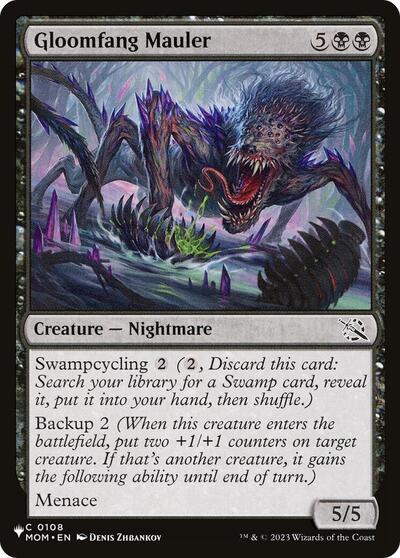 Gloomfang Mauler (The List) PLST MOM-108 Magic card