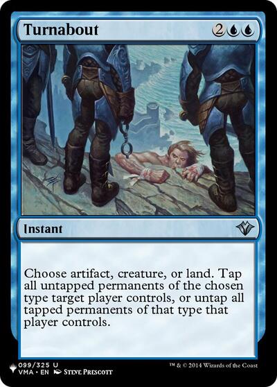 Turnabout (The List) from PLST #VMA-99, Magic: The Gathering card