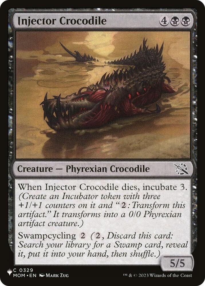 Injector Crocodile #MOM-329 — The List