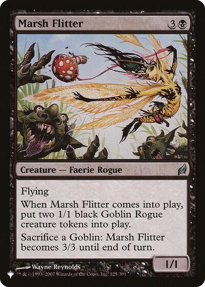 Marsh Flitter (The List) from PLST #LRW-125, Magic: The Gathering card