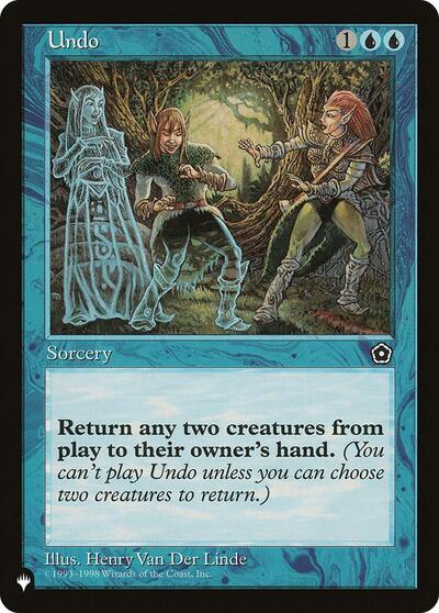 Undo (The List) from PLST #P02-59, Magic: The Gathering card