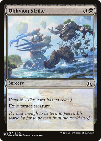 Oblivion Strike (The List) from LIST #OGW-75, Magic: The Gathering card