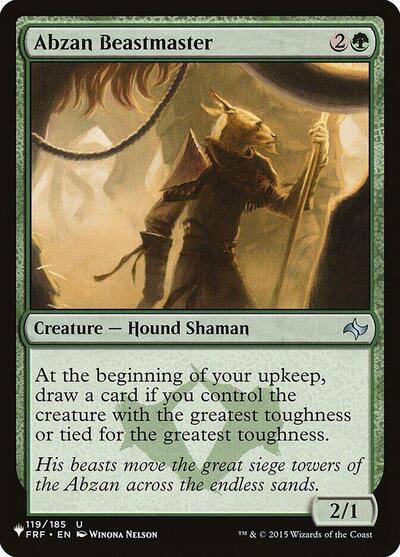 Abzan Beastmaster (The List) from PLST #FRF-119, Magic: The Gathering card