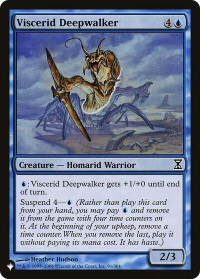 Viscerid Deepwalker (The List) from PLST #TSP-91, Magic: The Gathering card