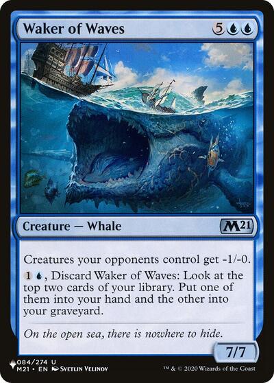 Waker of Waves (The List) from LIST #M21-84, Magic: The Gathering card