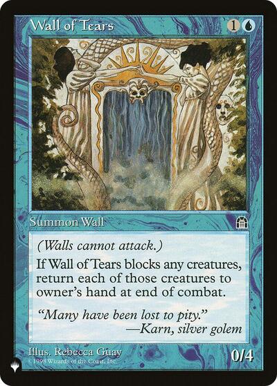 Wall of Tears (The List) from PLST #STH-50, Magic: The Gathering card