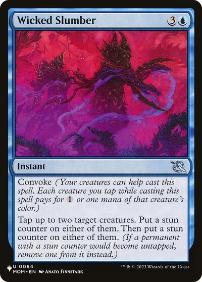Wicked Slumber (The List) from PLST #MOM-84, Magic: The Gathering card