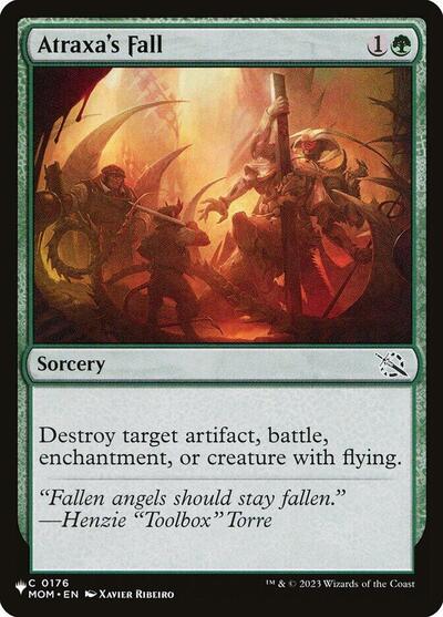 Atraxa's Fall (The List) from LIST #MOM-176, Magic: The Gathering card