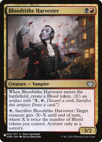 Bloodtithe Harvester (The List) from LIST #VOW-232, Magic: The Gathering card