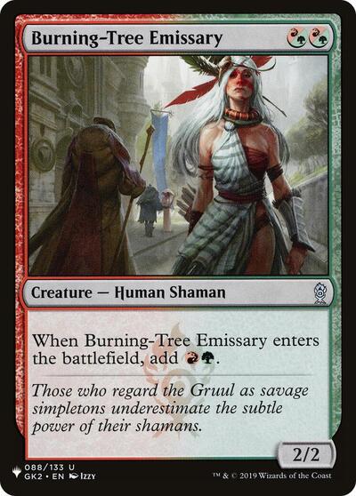 Burning-Tree Emissary (The List) from LIST #GK2-88, Magic: The Gathering card