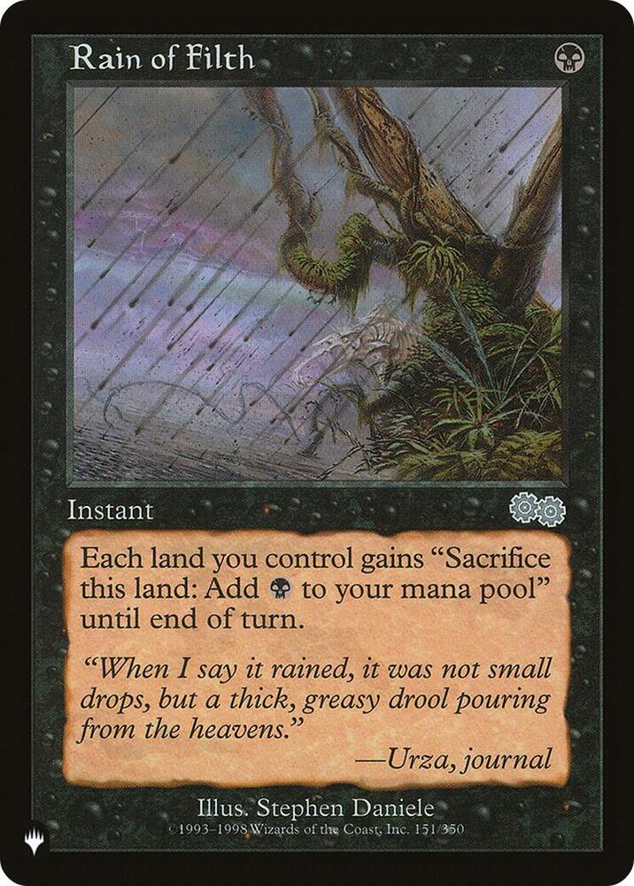 Rain of Filth - The List Reprints - Magic: The Gathering