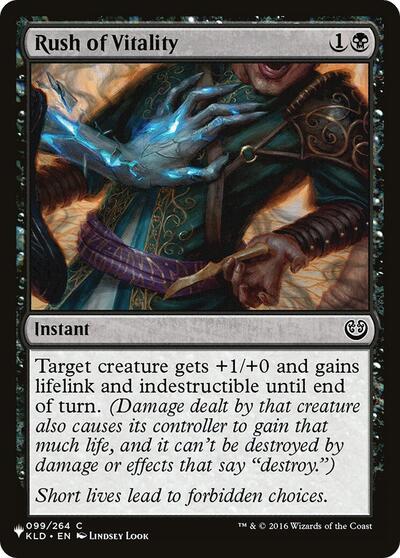 Rush of Vitality (The List) from PLST #KLD-99, Magic: The Gathering card