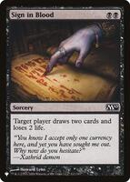 mtg cards like sign in blood  Rulings, Legalities & Similar (While its prepared STA] Sign in Blood -