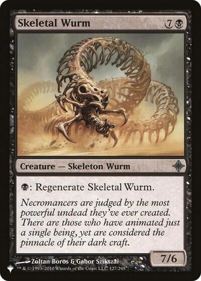 Skeletal Wurm (The List) from PLST #ROE-127, Magic: The Gathering card
