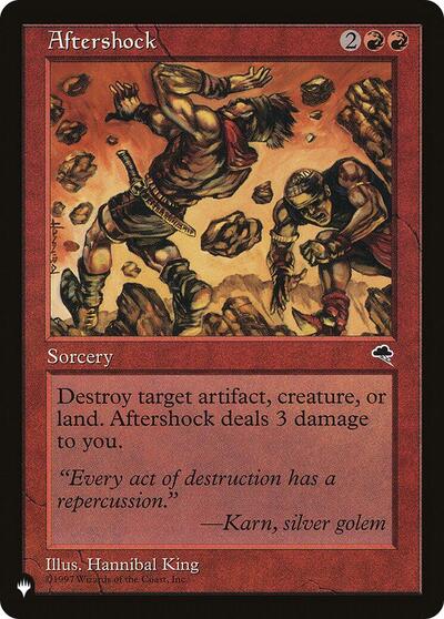 Aftershock (The List) from PLST #TMP-160, Magic: The Gathering card