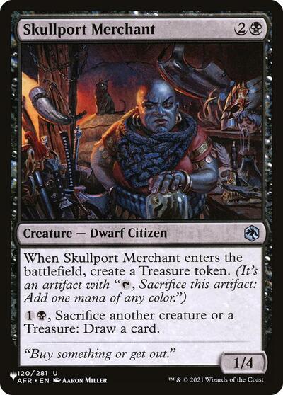 Skullport Merchant (The List) from PLST #AFR-120, Magic: The Gathering card