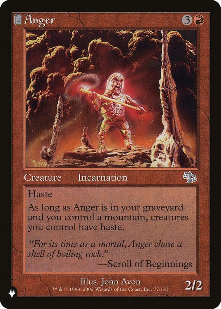 Anger (JUD) - The List Reprints - Magic: The Gathering - TCGplayer.com