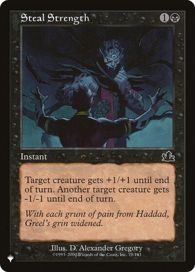 Steal Strength (The List) from PLST #PCY-79, Magic: The Gathering card