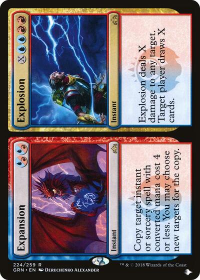 Expansion // Explosion (The List) from PLST #GRN-224, Magic: The Gathering card