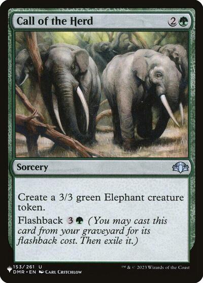 Call of the Herd (The List) from LIST #DMR-153, Magic: The Gathering card